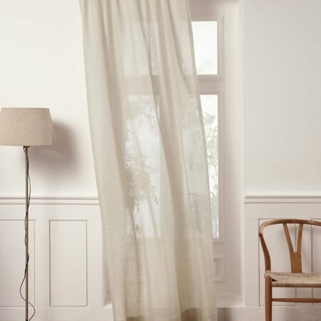 Solid color light and airy single-panel curtains Minimalist Soft Light Home Window Treatments