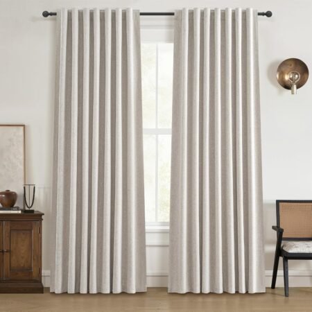 Pastoral style blackout double-panel curtains, warm and cozy home blackout curtains