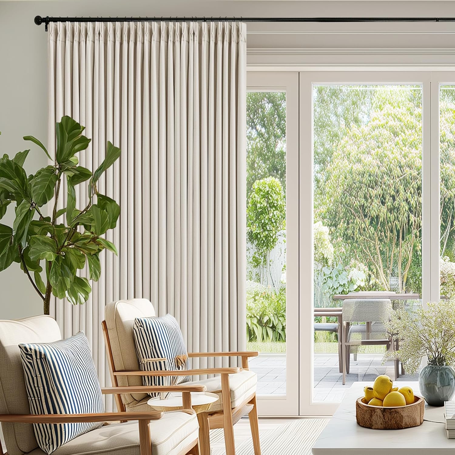 Double-layer blackout single-panel curtains, silent blackout home decor
